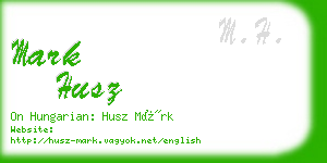 mark husz business card